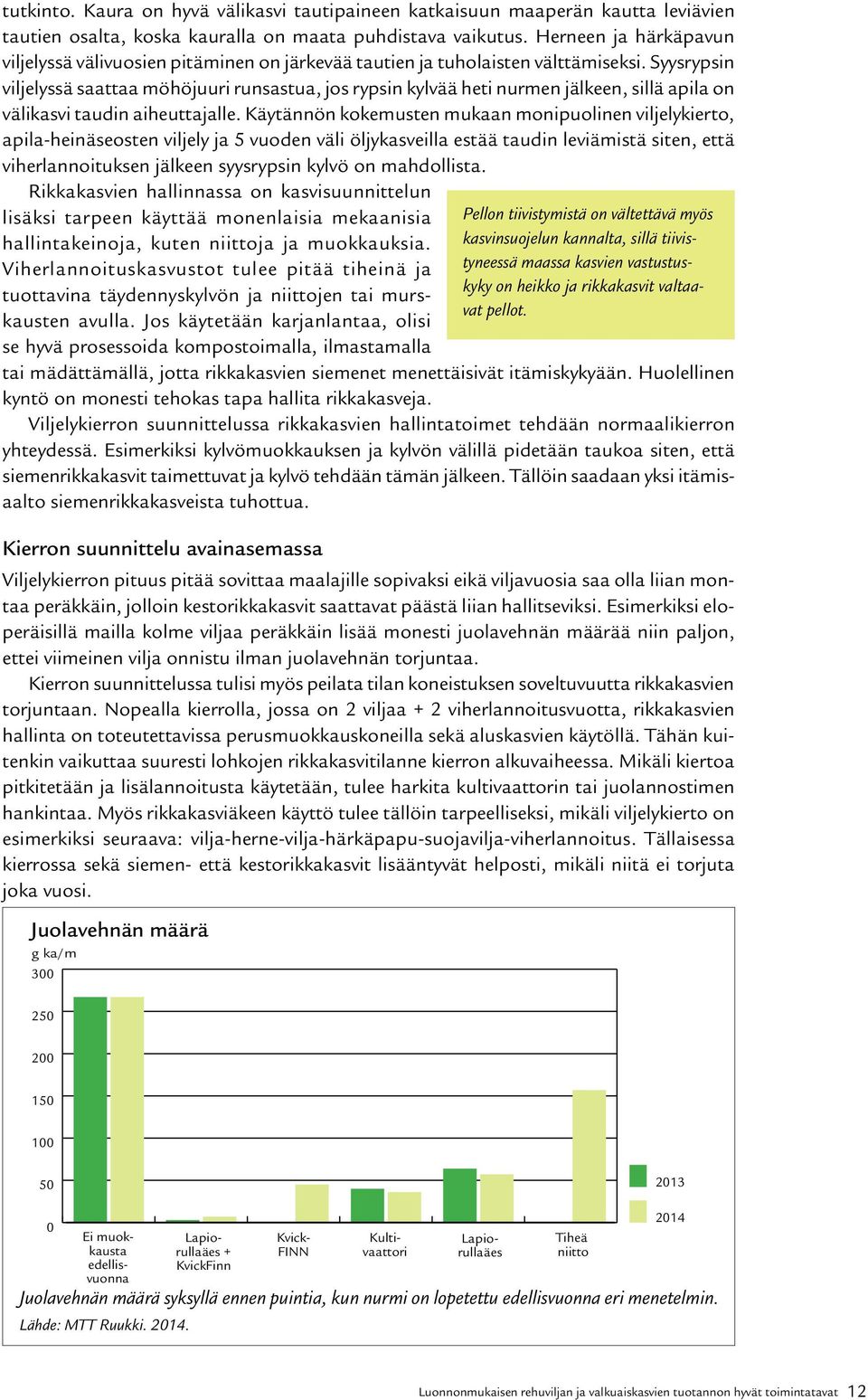 Syysrypsin viljelyssä saattaa möhöjuuri runsastua, jos rypsin kylvää heti nurmen jälkeen, sillä apila on välikasvi taudin aiheuttajalle.