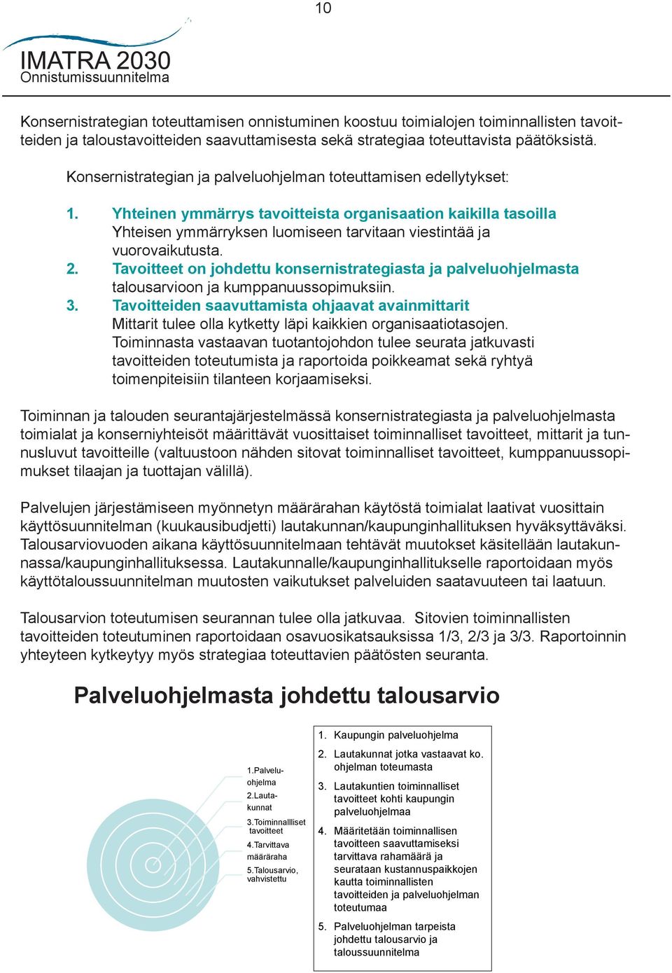 Yhteinen ymmärrys tavoitteista organisaation kaikilla tasoilla Yhteisen ymmärryksen luomiseen tarvitaan viestintää ja vuorovaikutusta. 2.