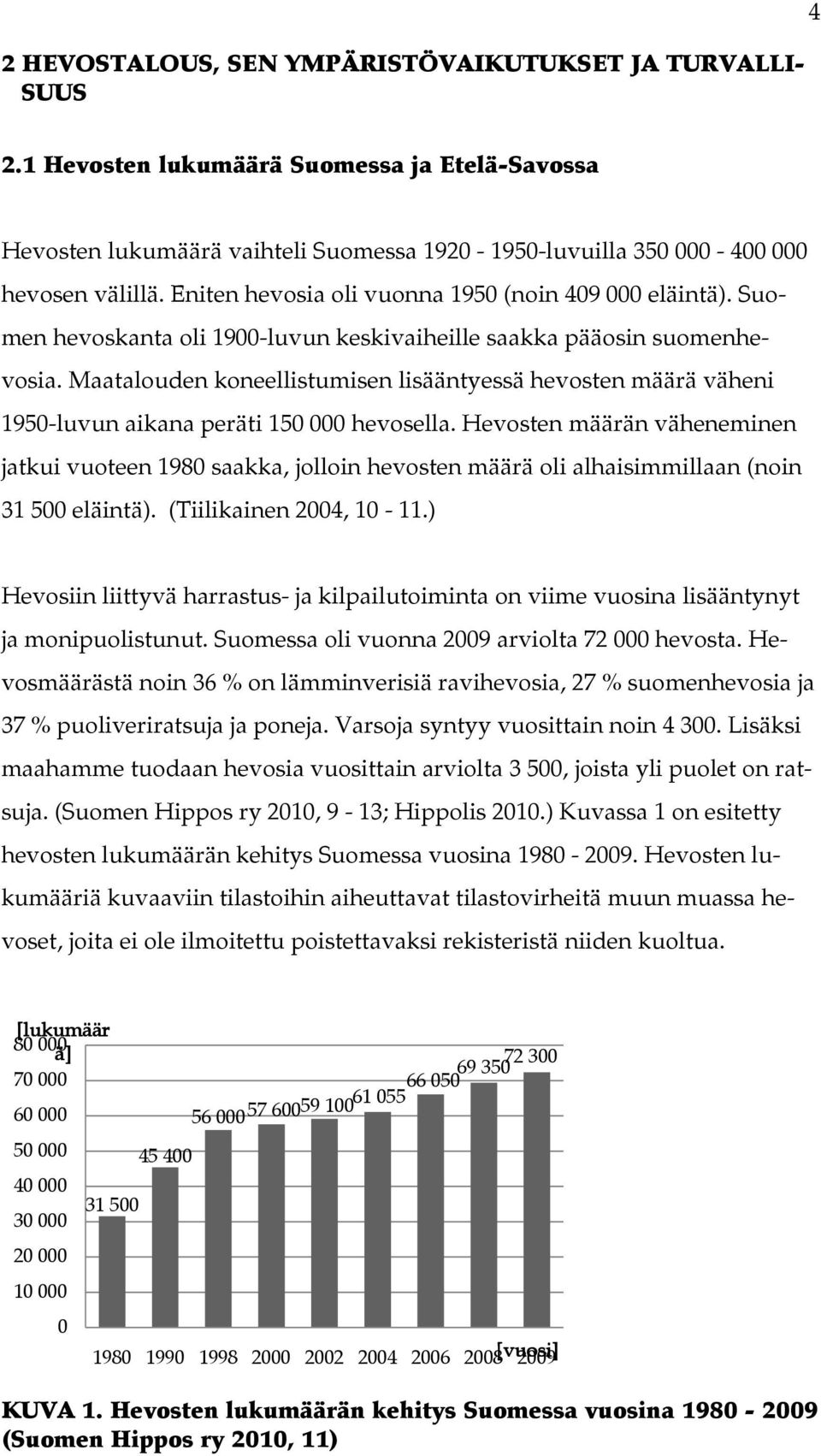 Maatalouden koneellistumisen lisääntyessä hevosten määrä väheni 1950-luvun aikana peräti 150 000 hevosella.