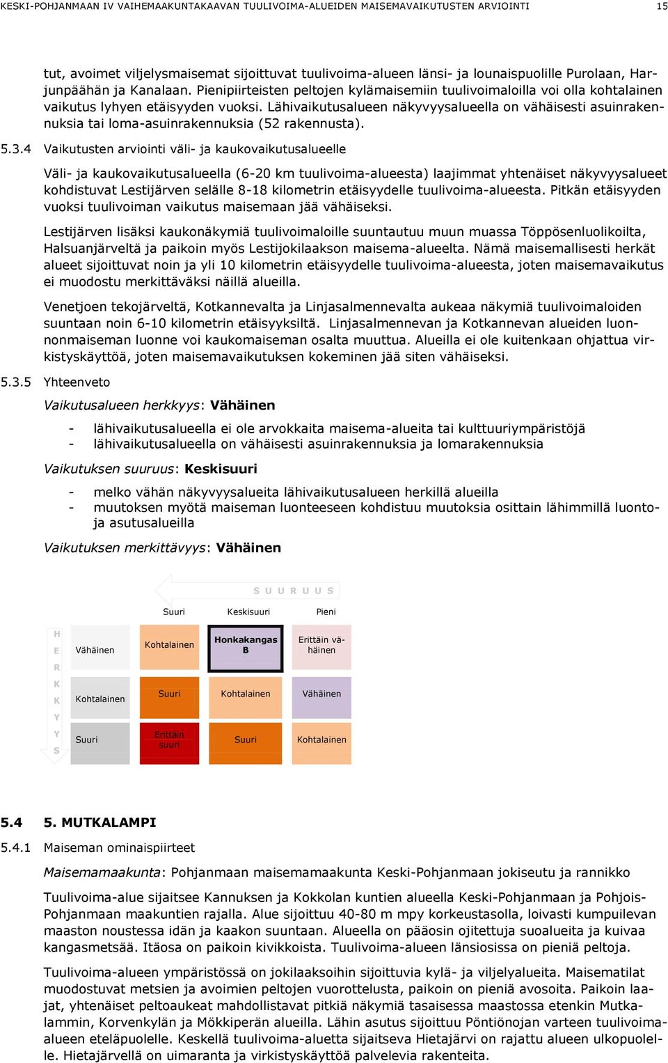 Lähivaikutusalueen näkyvyysalueella on vähäisesti asuinrakennuksia tai loma-asuinrakennuksia (52 rakennusta). 5.3.