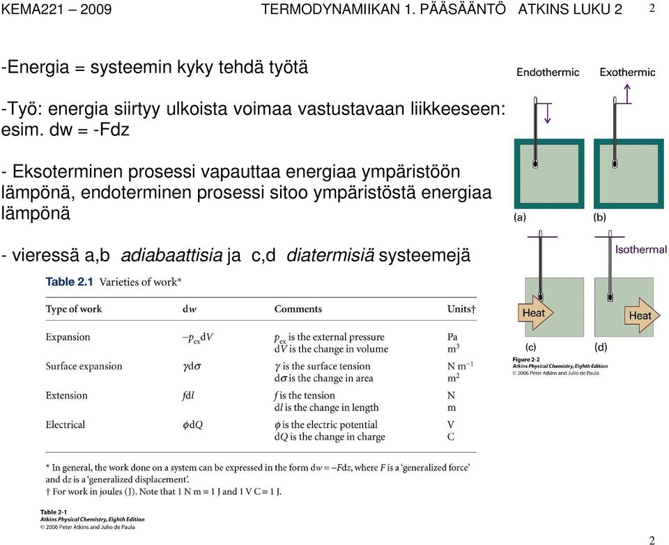 ulkoista voimaa vastustavaan liikkeeseen: esim.