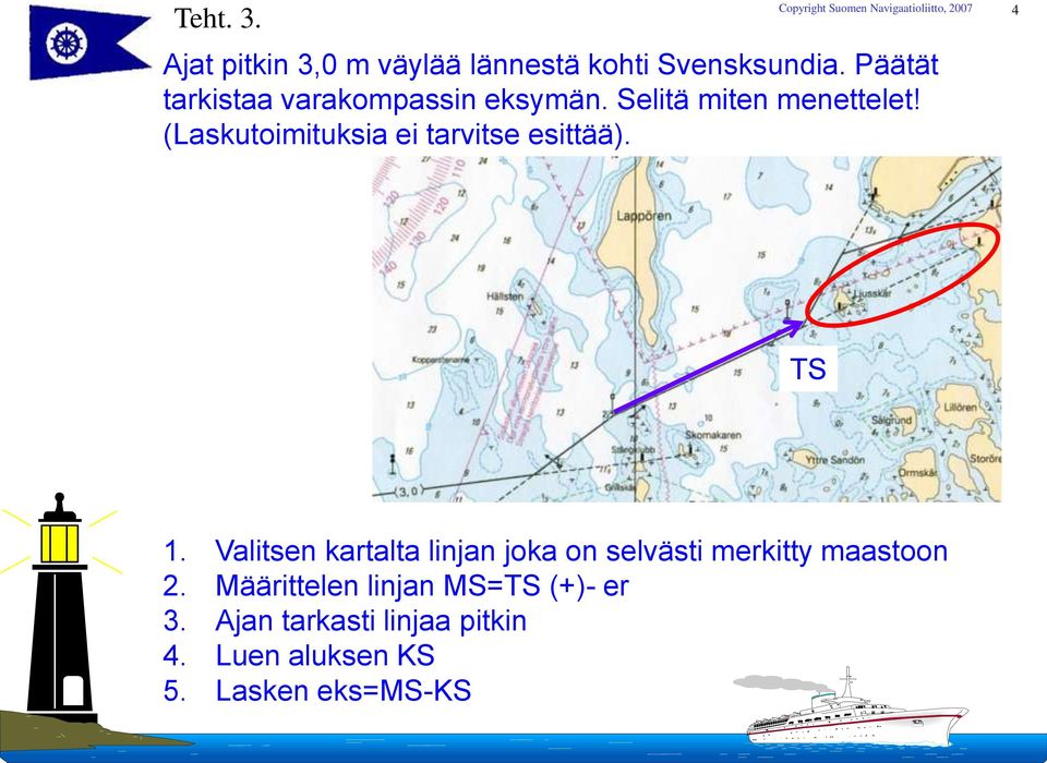 (Laskutoimituksia ei tarvitse esittää). 4 TS 1.