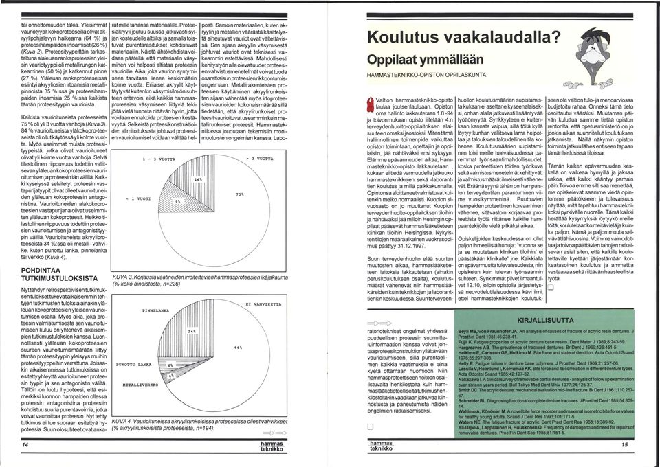 Mahdollisesti kehitystyön alla olevat uudet proteesien vahvistusmenetelmät voivat tuoda osaratkaisun proteesien rikkoontumisongelmaan.