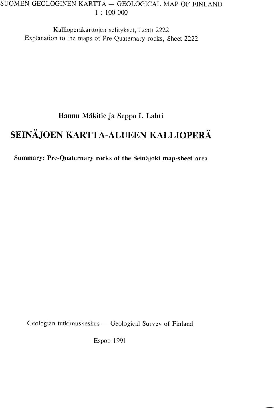 Makitie ja Seppo I.