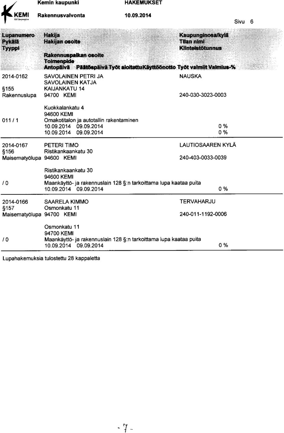 4 01111 Omakotitalon ja autotallin rakentaminen 09.