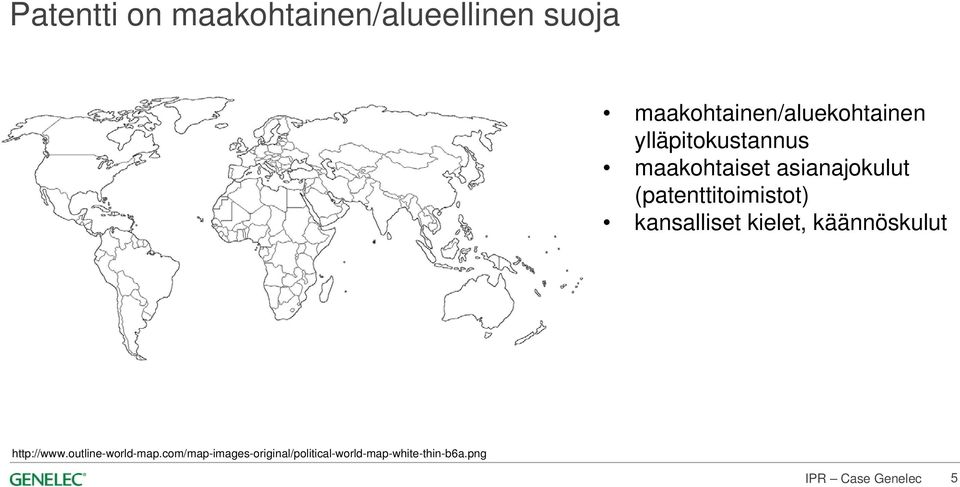 asianajokulut (patenttitoimistot) kansalliset kielet,