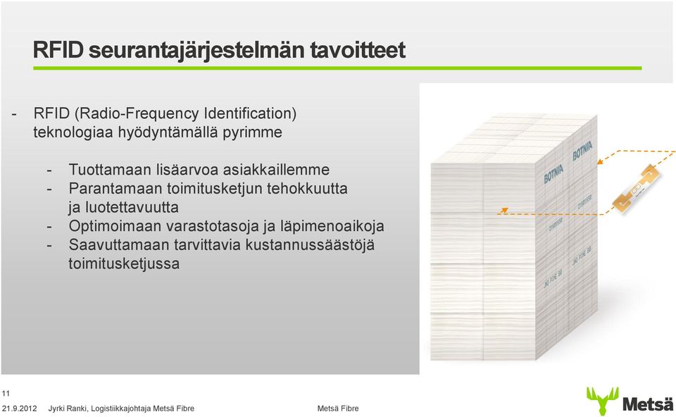 toimitusketjun tehokkuutta ja luotettavuutta - Optimoimaan varastotasoja ja