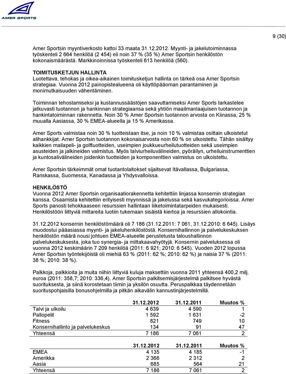 Vuonna painopistealueena oli käyttöpääoman parantaminen ja monimutkaisuuden vähentäminen.