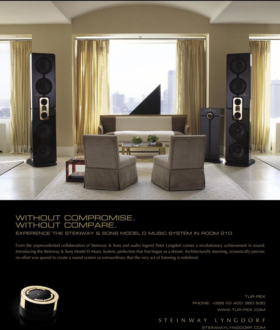 Peter Lyngdorf comes a revolutionary achievement in sound.