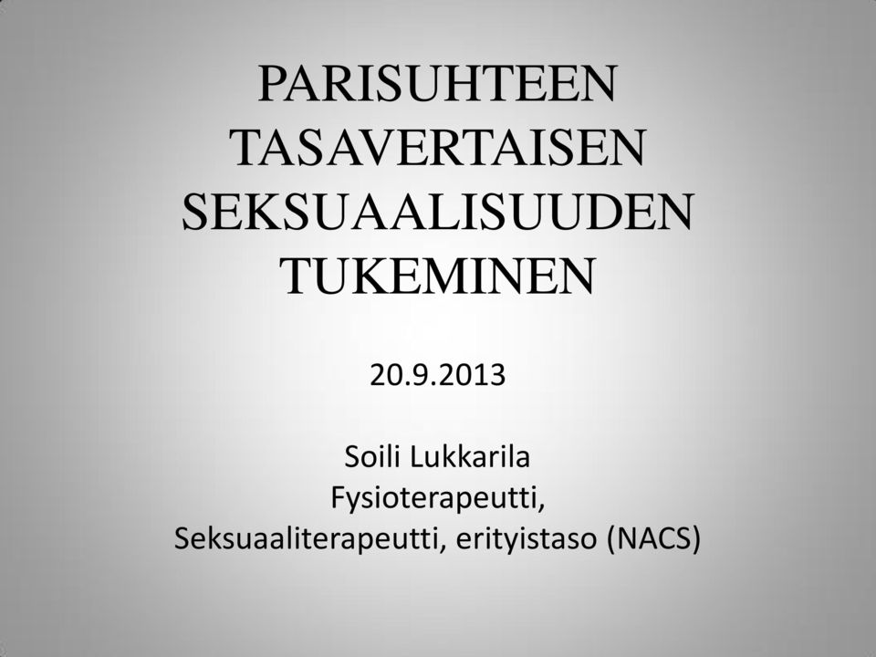 2013 Soili Lukkarila
