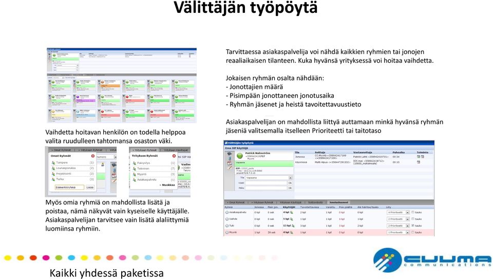 todella helppoa valita ruudulleen tahtomansa osaston väki.