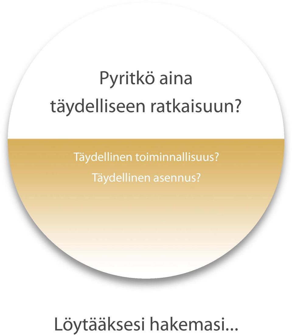 Täydellinen toiminnallisuus?