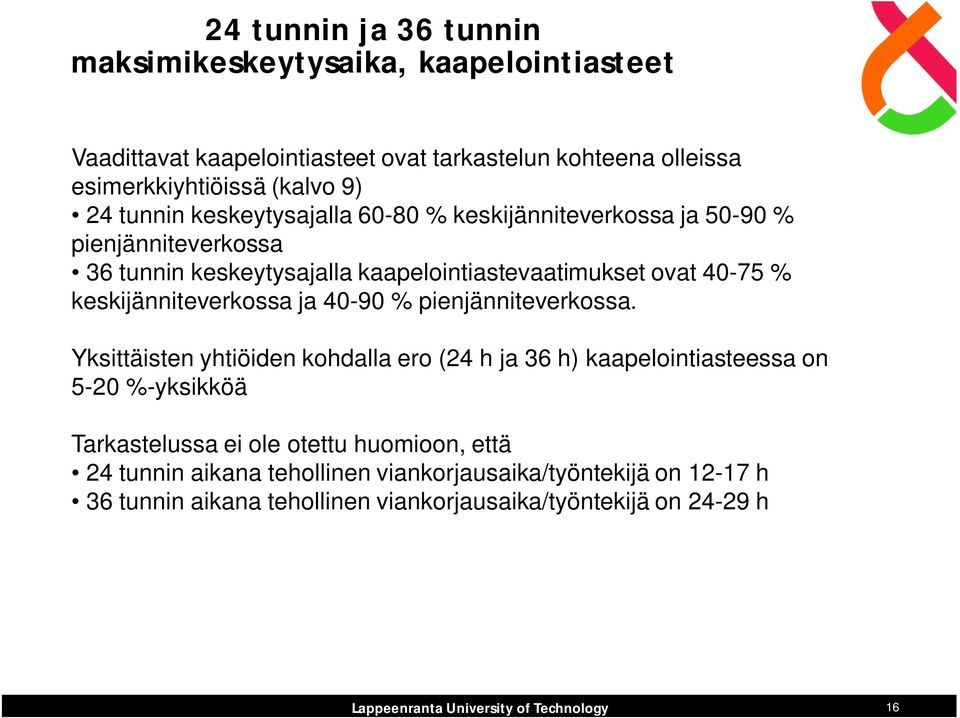 keskijänniteverkossa ja 40-90 % pienjänniteverkossa.