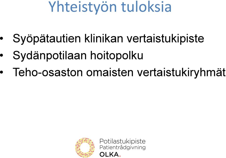 vertaistukipiste Sydänpotilaan