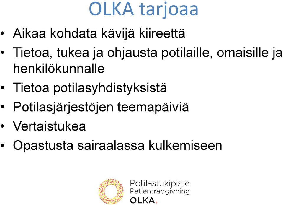 Tietoa potilasyhdistyksistä Potilasjärjestöjen