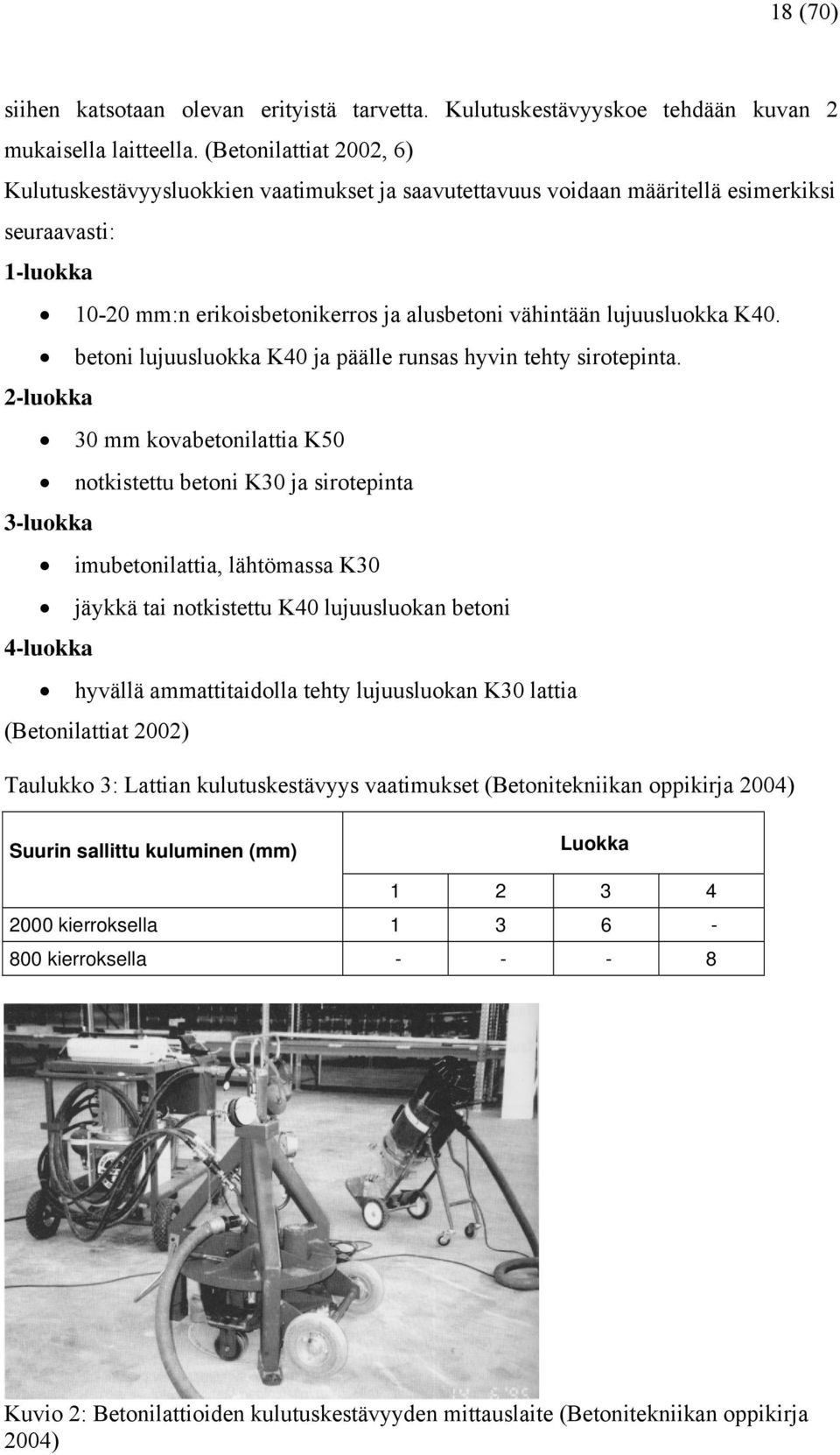 K40. betoni lujuusluokka K40 ja päälle runsas hyvin tehty sirotepinta.