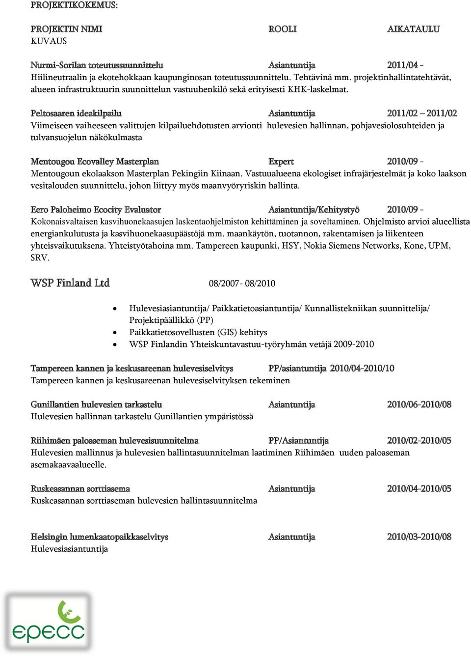 Peltosaaren ideakilpailu Asiantuntija 2011/02 2011/02 Viimeiseen vaiheeseen valittujen kilpailuehdotusten arvionti hulevesien hallinnan, pohjavesiolosuhteiden ja tulvansuojelun näkökulmasta Mentougou