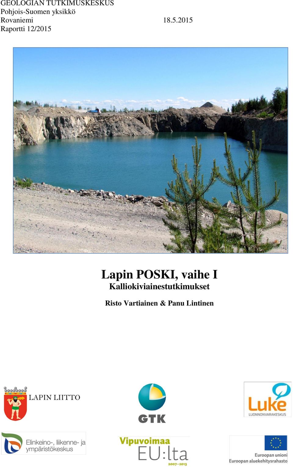 2015 Raportti 12/2015 Lapin POSKI, vaihe