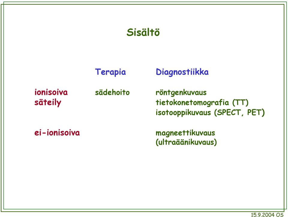 tietokonetomografia (TT) isotooppikuvaus