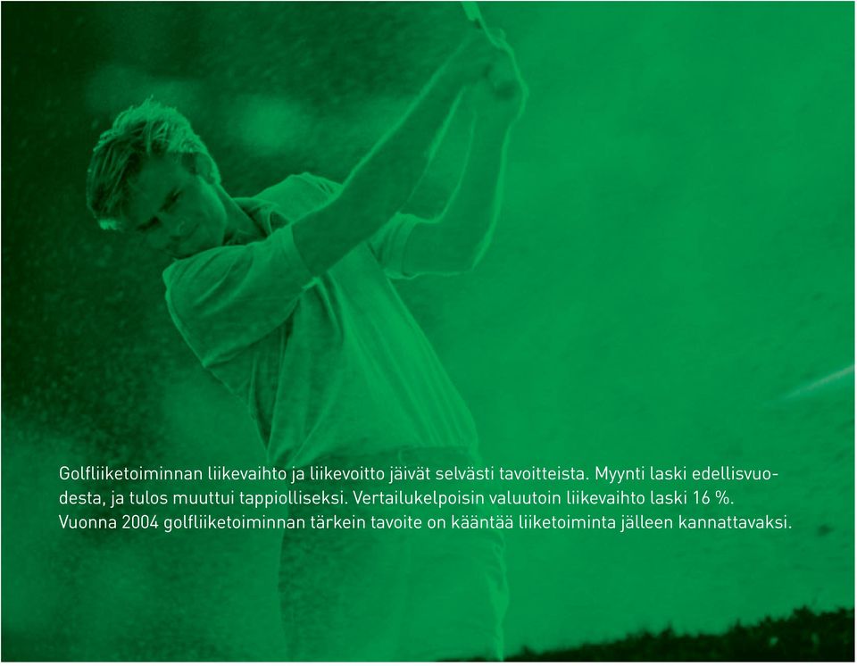 Myynti laski edellisvuodesta, ja tulos muuttui tappiolliseksi.