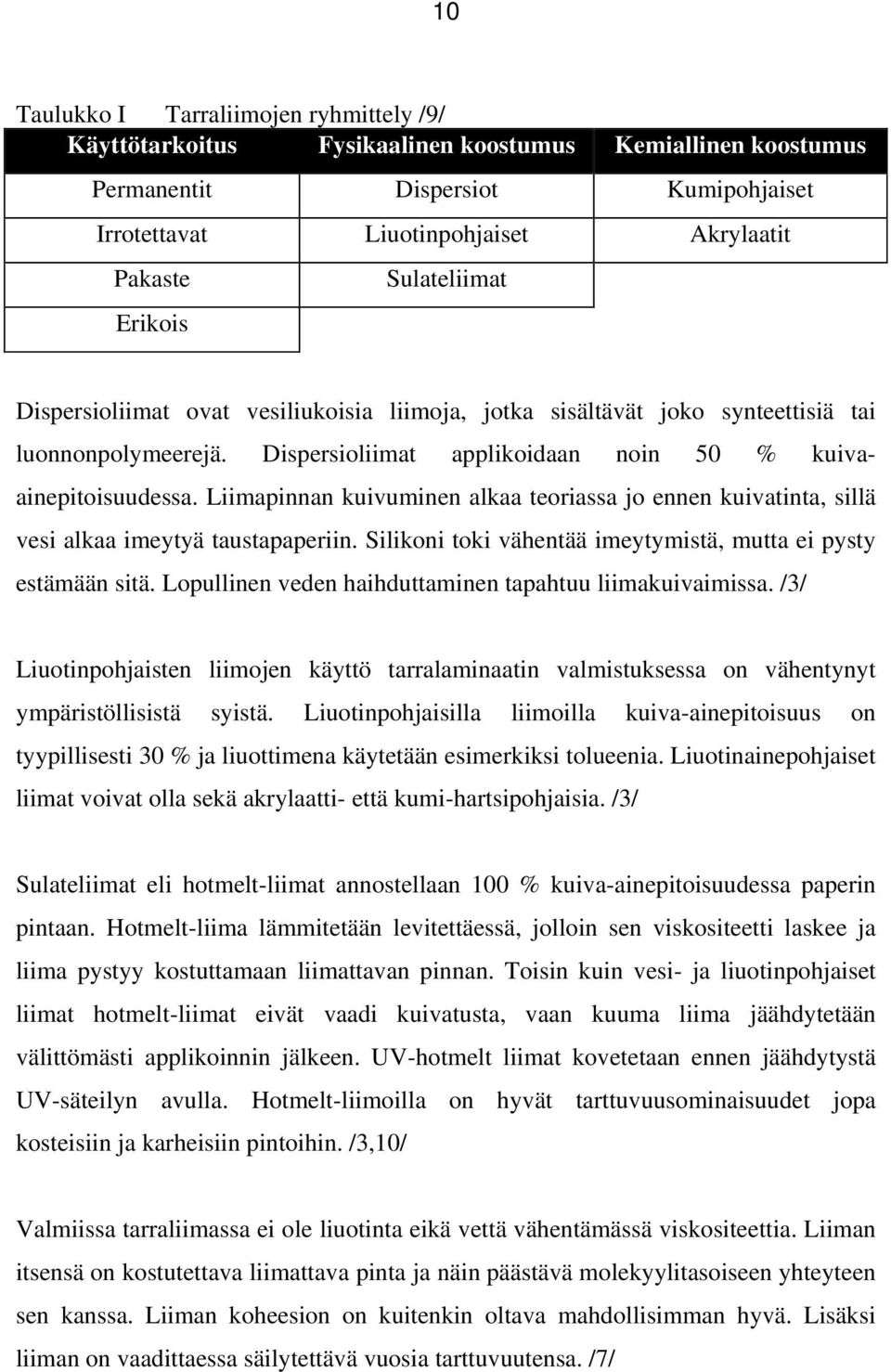 Liimapinnan kuivuminen alkaa teoriassa jo ennen kuivatinta, sillä vesi alkaa imeytyä taustapaperiin. Silikoni toki vähentää imeytymistä, mutta ei pysty estämään sitä.