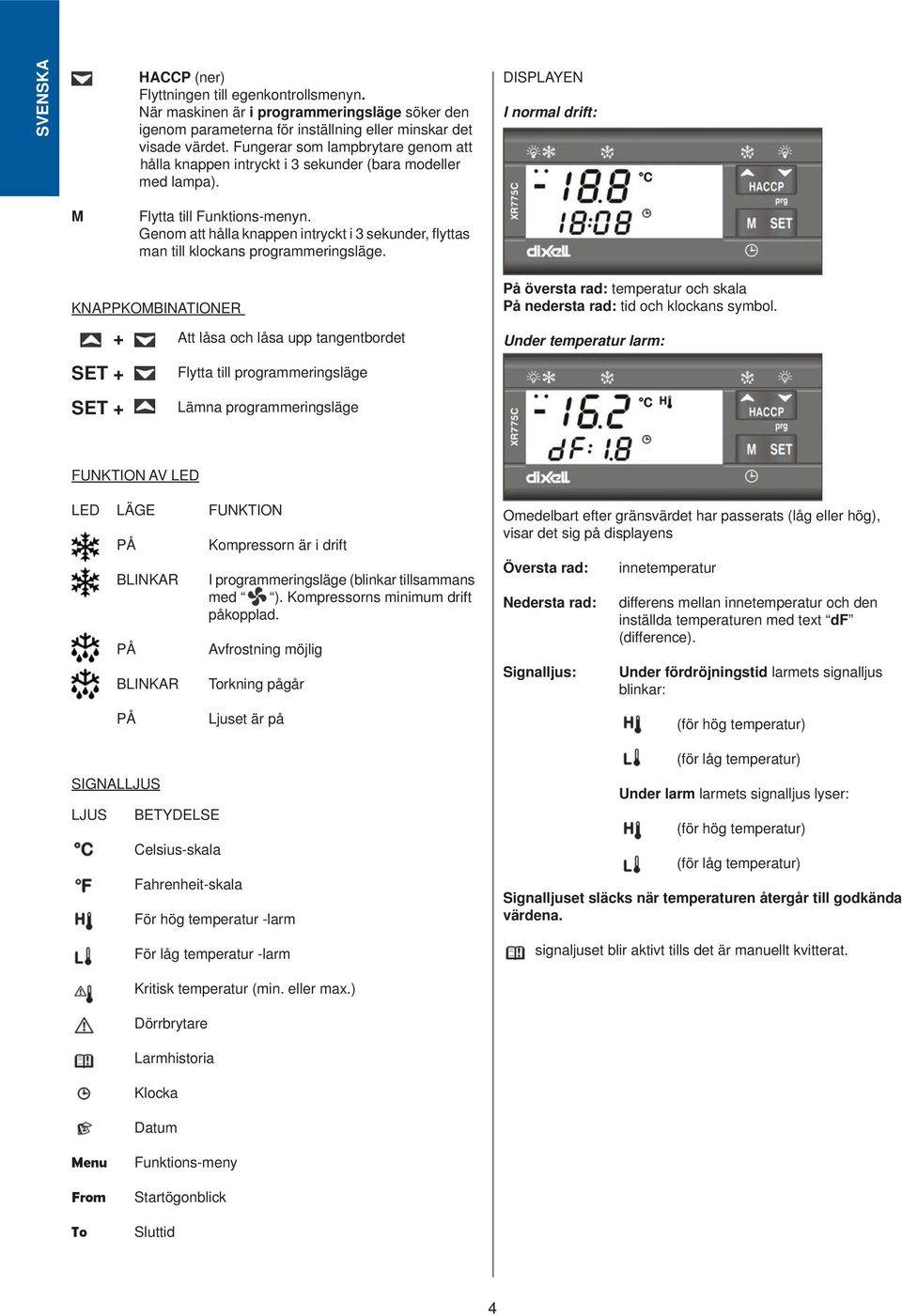 Genom att hålla knappen intryckt i 3 sekunder, flyttas man till klockans programmeringsläge.