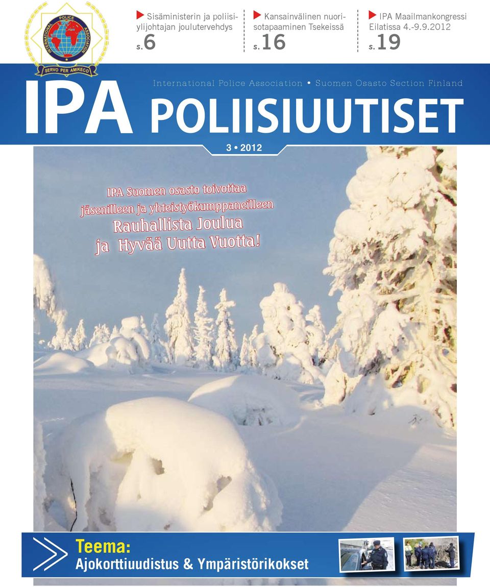 19 IPA 3 International Police Association Suomen Osasto Section Finland Poliisiuutiset 2012 IPA