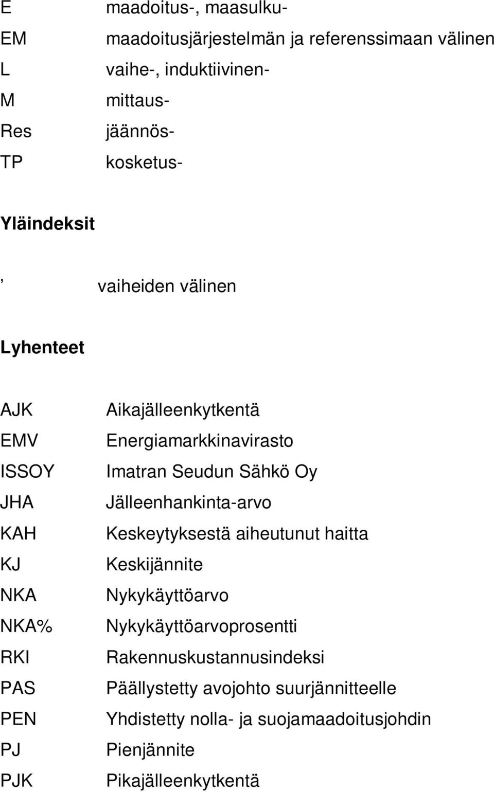 Energiamarkkinavirasto Imatran Seudun Sähkö Oy Jälleenhankinta-arvo Keskeytyksestä aiheutunut haitta Keskijännite Nykykäyttöarvo