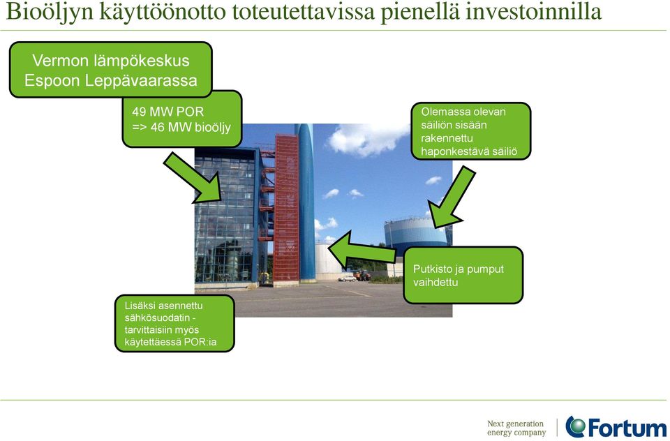 olevan säiliön sisään rakennettu haponkestävä säiliö Putkisto ja pumput