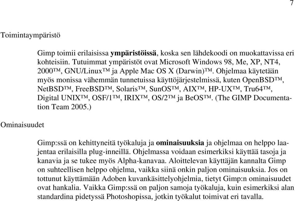Ohjelmaa käytetään myös monissa vähemmän tunnetuissa käyttöjärjestelmissä, kuten OpenBSD, NetBSD, FreeBSD, Solaris, SunOS, AIX, HP-UX, Tru64, Digital UNIX, OSF/1, IRIX, OS/2 ja BeOS.