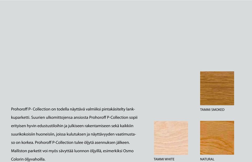 sekä kaikkiin suurikokoisiin huoneisiin, joissa kulutuksen ja näyttävyyden vaatimustaso on korkea.