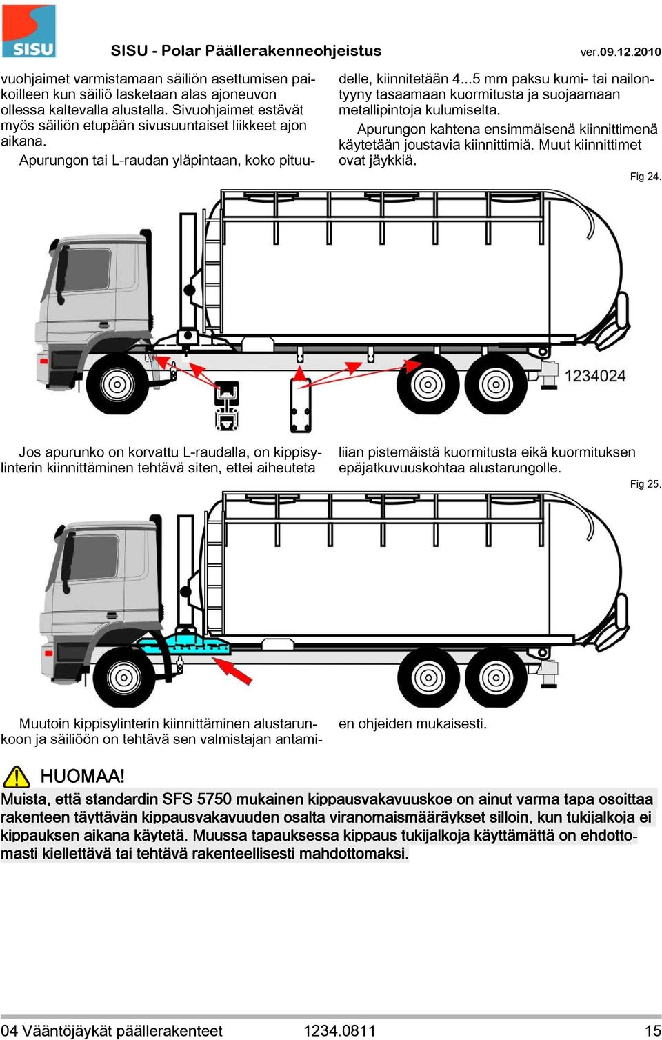 Apurungon kahtena ensimmäisenä kiinnittimenä käytetään joustavia kiinnittimiä. Muut kiinnittimet ovat jäykkiä. Fig 24.