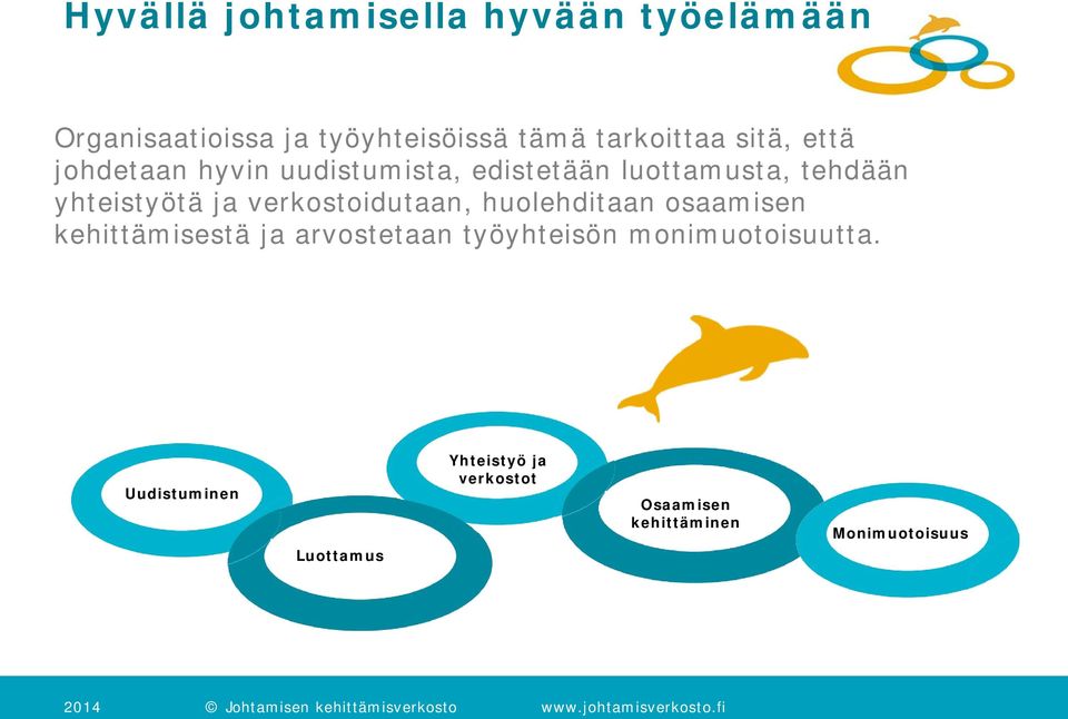 verkostoidutaan, huolehditaan osaamisen kehittämisestä ja arvostetaan työyhteisön