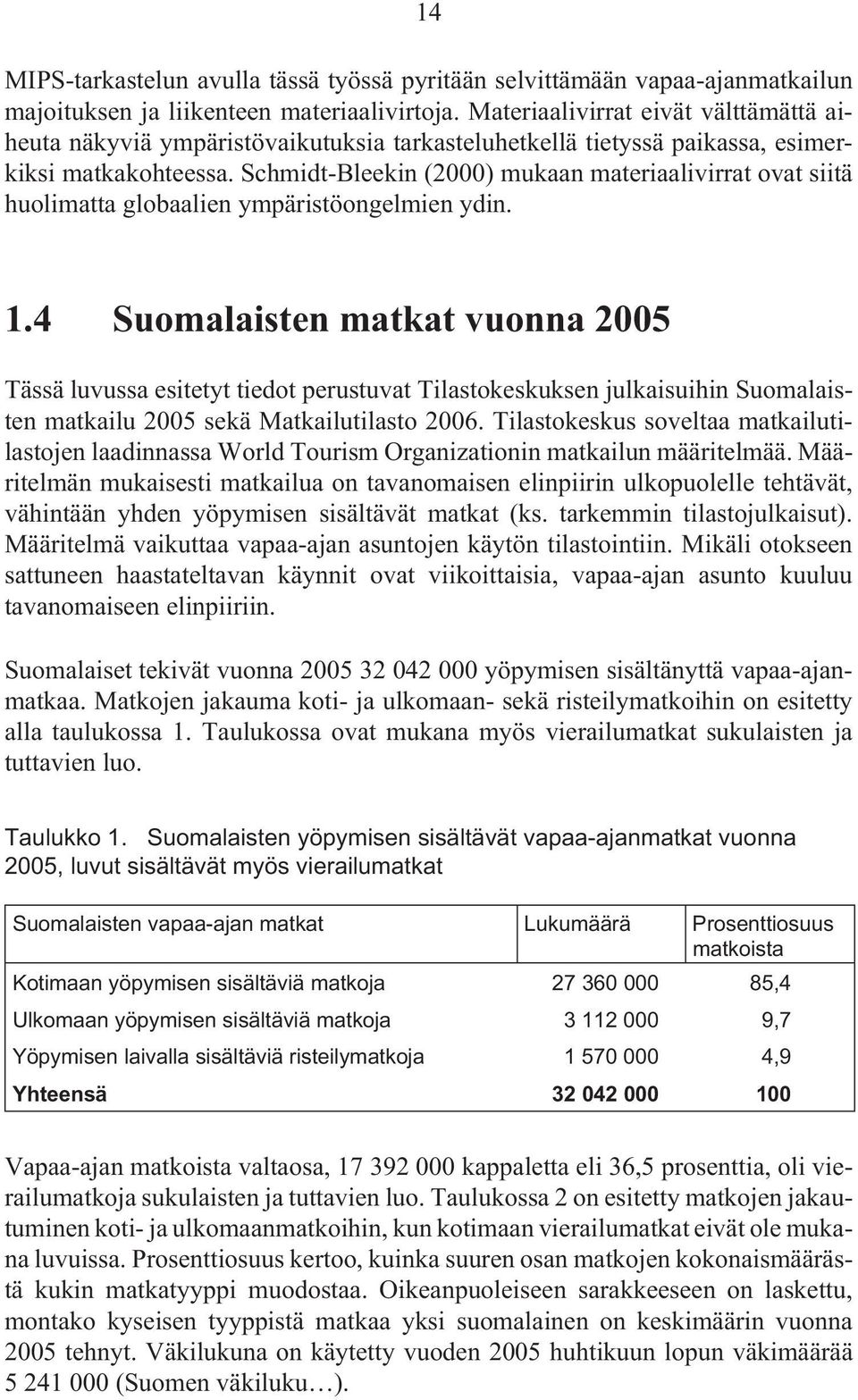 Schmidt-Bleekin (2000) mukaan materiaalivirrat ovat siitä huolimatta globaalien ympäristöongelmien ydin. 1.
