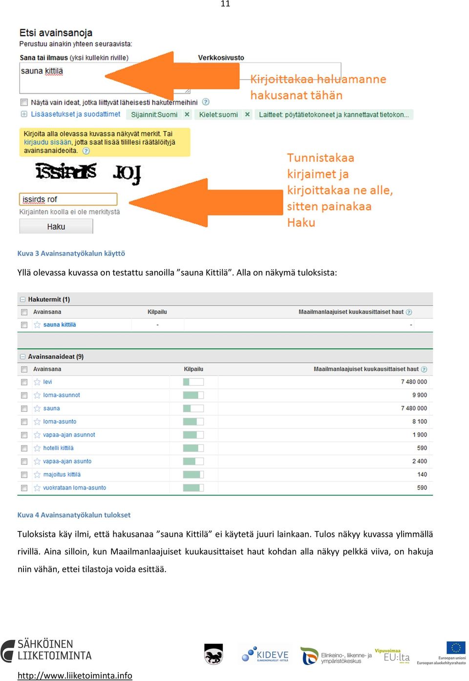 Kittilä ei käytetä juuri lainkaan. Tulos näkyy kuvassa ylimmällä rivillä.