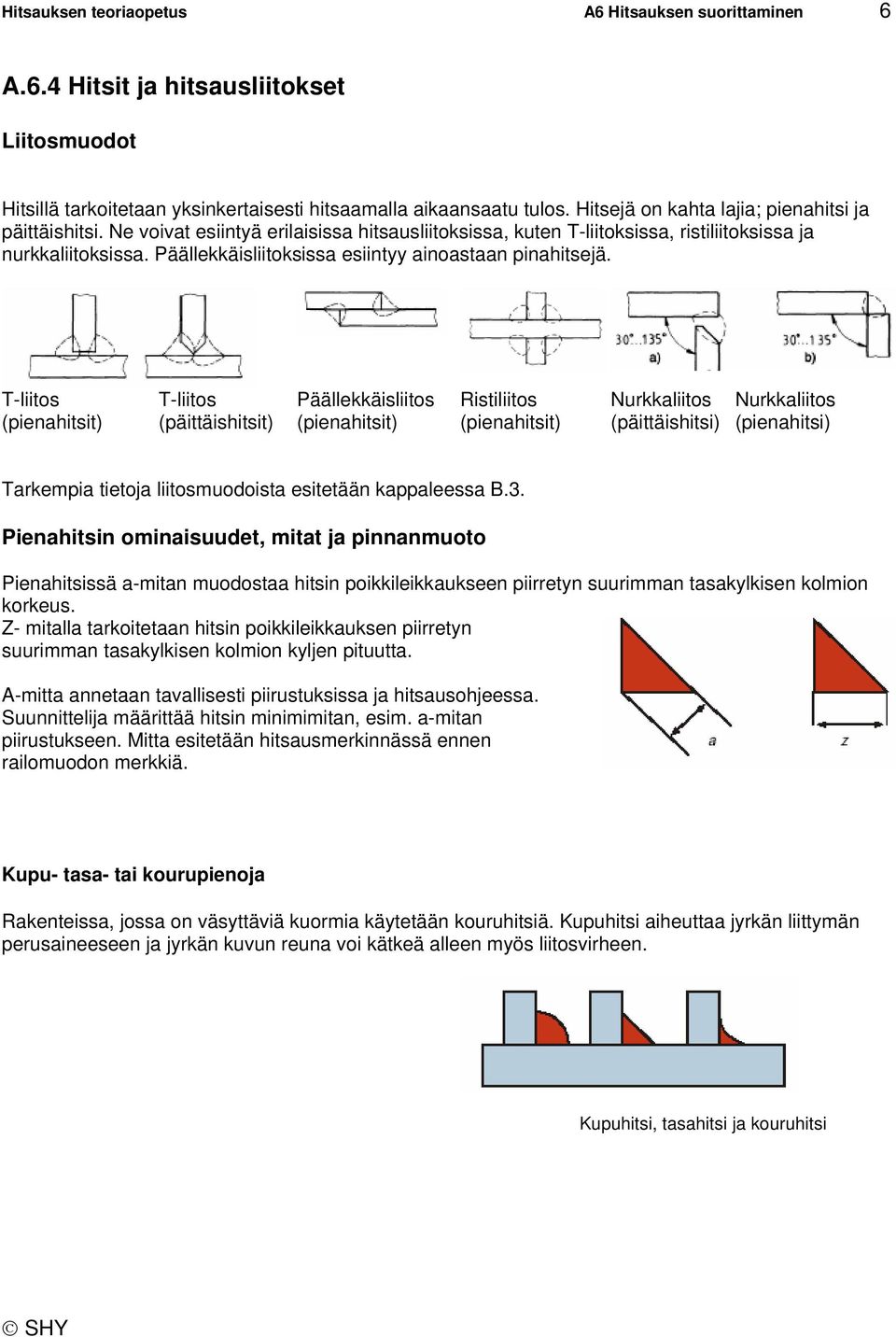 Päällekkäisliitoksissa esiintyy ainoastaan pinahitsejä.