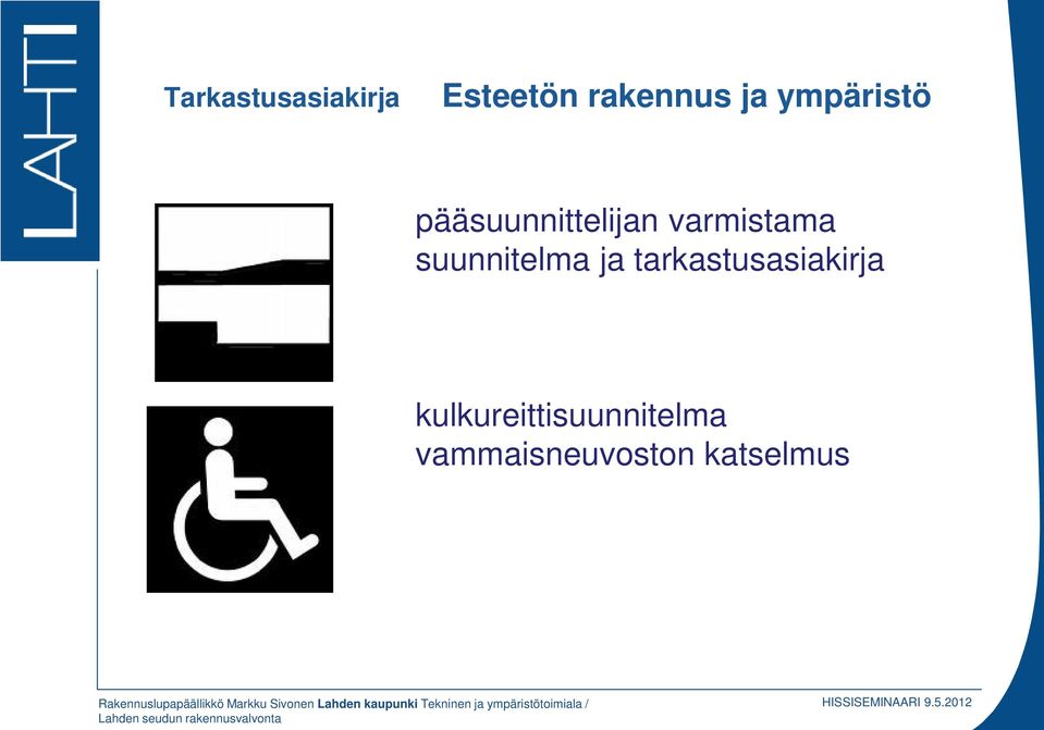 suunnitelma ja tarkastusasiakirja