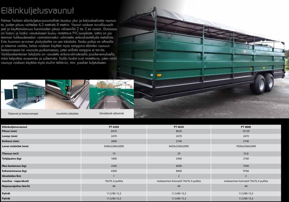Lattia on paremman liukkaudeneston varmistamiseksi valmistettu erikoiskäsitellystä metallista. Eräs huomion arvoinen yksityiskohta on sen takalaita.