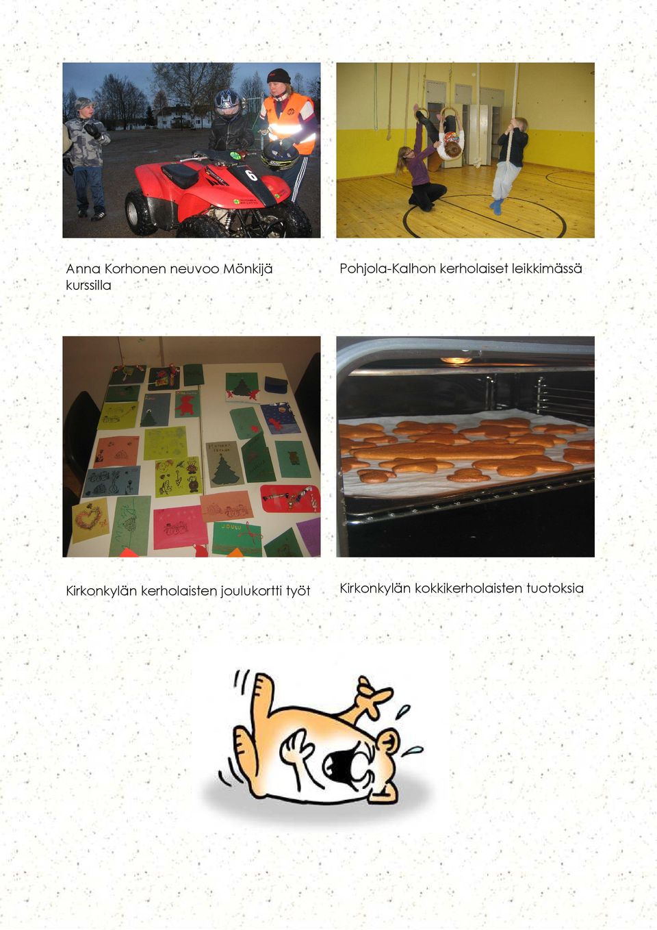 Kirkonkylän kerholaisten joulukortti