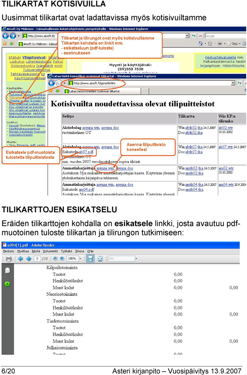 kohdalla on esikatsele linkki, josta avautuu pdfmuotoinen tuloste