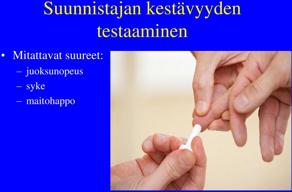 testaaminen