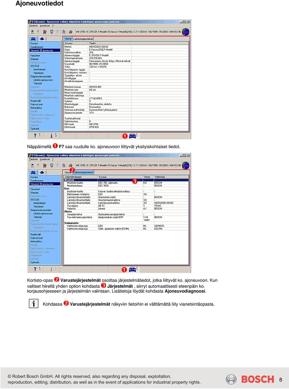Kun valitset hiirellä yhden option kohdasta Järjestelmät, siirryt automaattisesti eteenpäin ko.