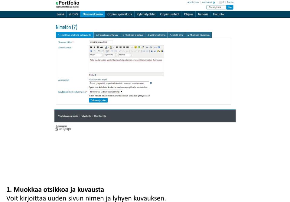 kirjoittaa uuden