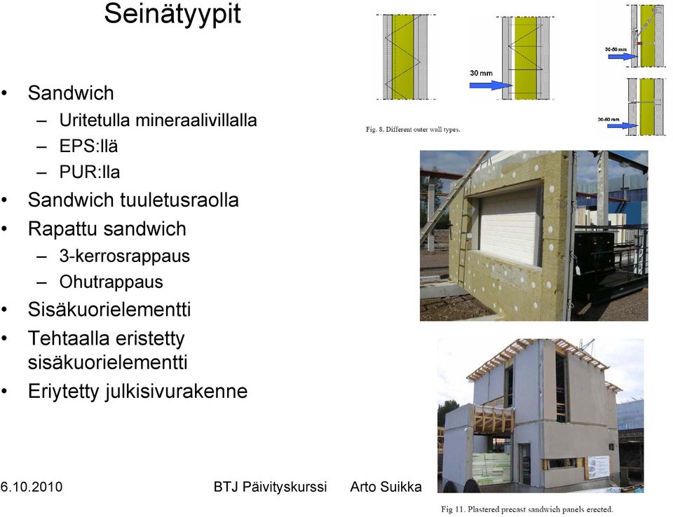 sandwich 3-kerrosrappaus Ohutrappaus