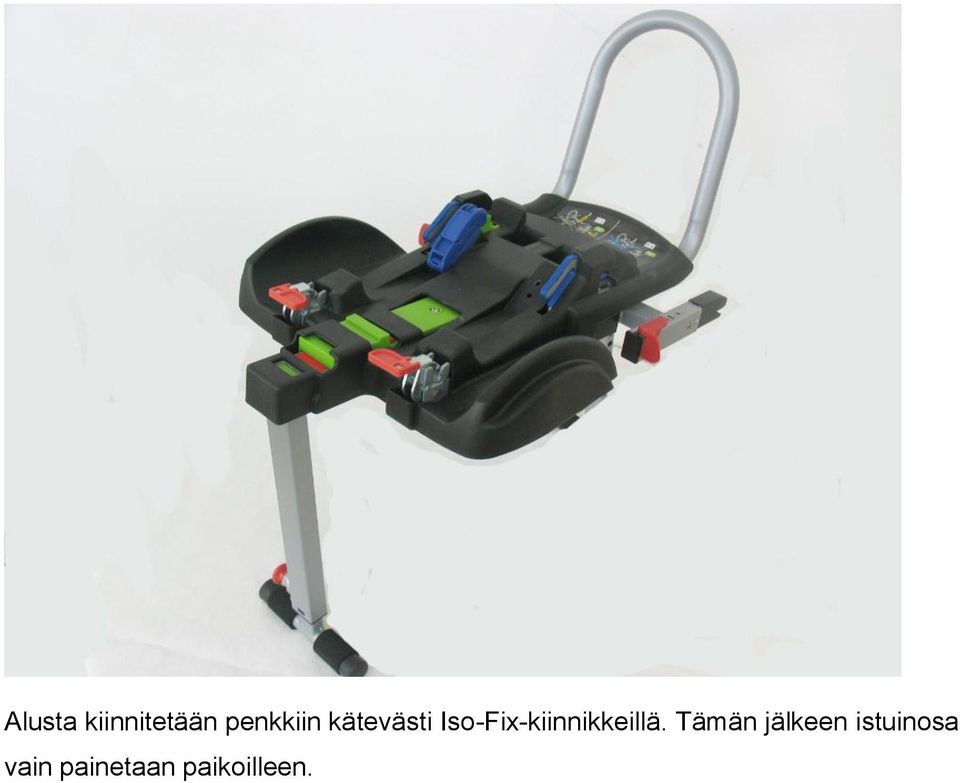 Iso-Fix-kiinnikkeillä.