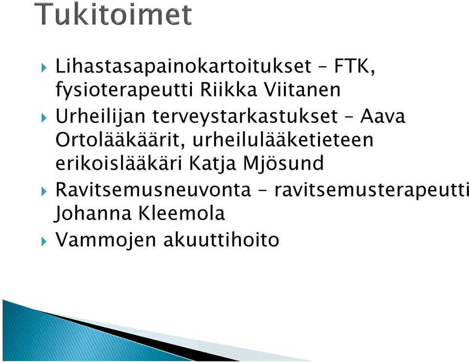 urheilulääketieteen erikoislääkäri Katja Mjösund