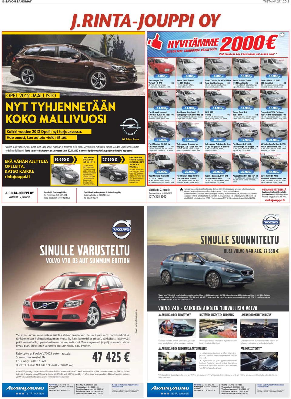 900,- Toyota Corolla 1,4 VVT-i Linea Skoda Octavia Combi Terra 5ov Hatchback -04 1,9 TDI Ambiente 10.