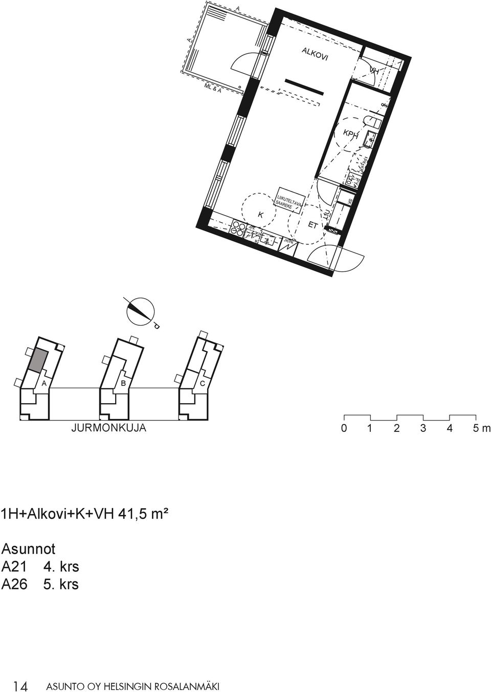 1H+lkovi+K+VH 41,5 m² sunnot 21 4.