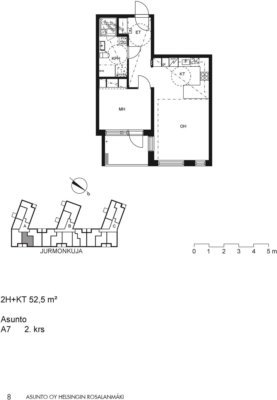 JURONKUJ 2H+ 52,5 m²