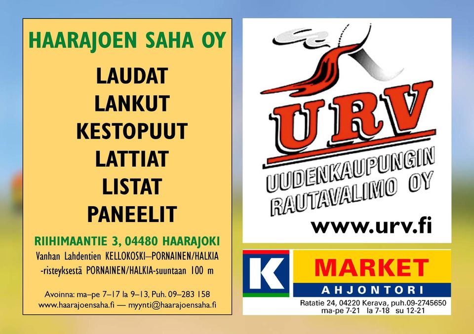 Pornainen/Halkia -risteyksestä Pornainen/Halkia-suuntaan 100 m www.urv.